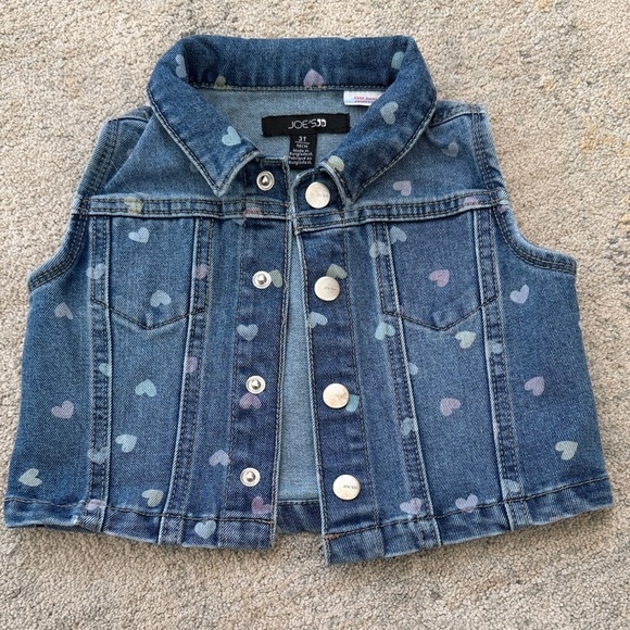 Joe's Jeans Other - (239)Joe's Jeans Kids Denim Vest with Heart Design